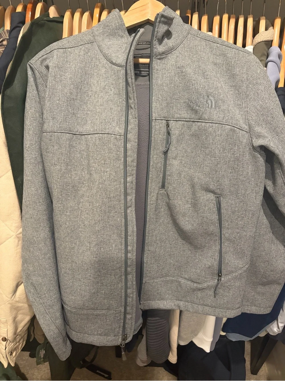 The North Face Men's Heather Grey Lightweight Jacket